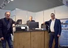 Christian Borgmann, Andre Benecke und André Meyer von der Marschall GmbH & Co. KG, einem Etiketten und Drucksystemehersteller.